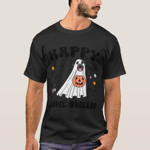 Black Labrador Retriever Boo Dog Costume Happy T-Shirt