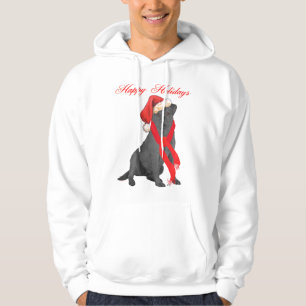 Black Labrador Retriever Christmas Hoodie