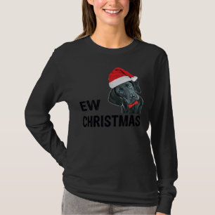Black Labrador Retriever Dog Christmas T-Shirt