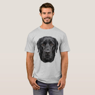 Black Labrador Retriever Dog Face T-Shirt   Realis