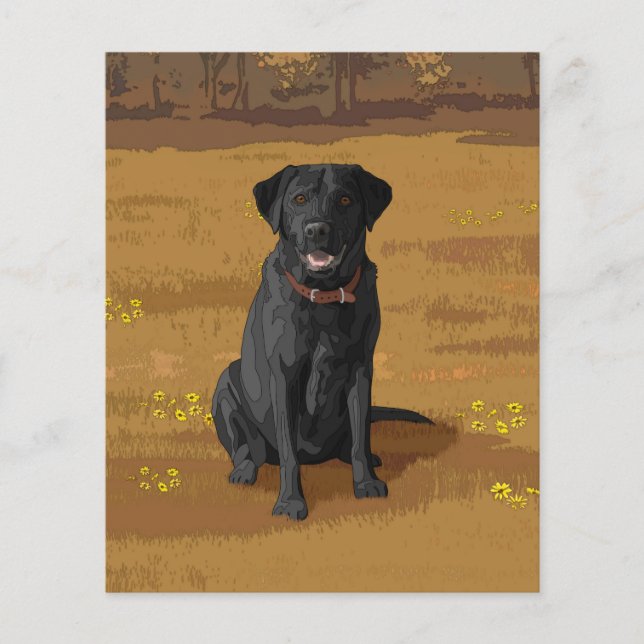 Black Labrador Retriever Dog Lover Gift (Front)