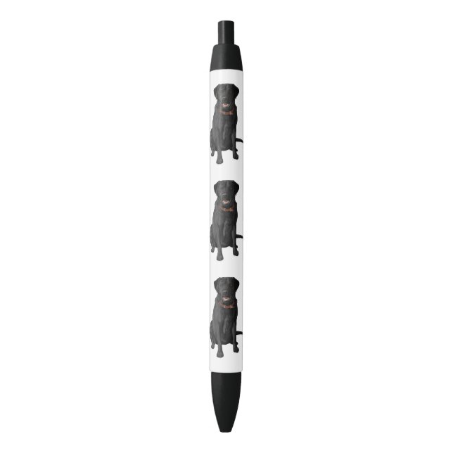 Black Labrador Retriever Dog Lover Gift Ink Pen (Front Vertical)