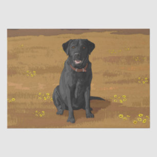 Black Labrador Retriever Dog Lover Gift Tissue Paper