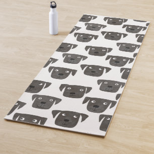 Black Labrador Retriever Dog Yoga Mat