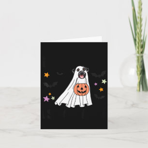 Black Labrador Retriever Is Boo Dog Halloween Card