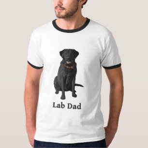Black Labrador Retriever Lab Dad T-Shirt