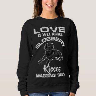 Black Labrador Retriever Love My Dog Saying Vintag Sweatshirt