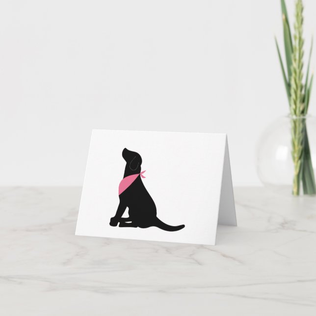 Black Labrador Retriever notecards (Front)