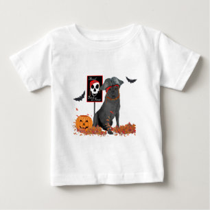 Black Labrador Retriever Pirate Baby T-Shirt