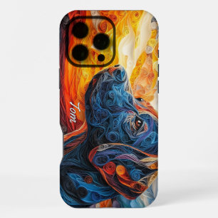 Black Labrador Retriever Portrait iPhone 16 Pro Max Case