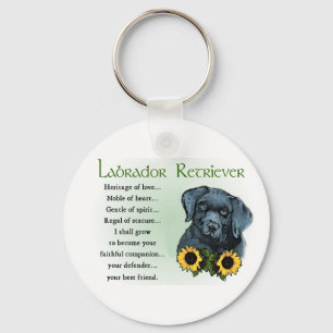 Black Labrador Retriever Puppy Gifts Key Ring