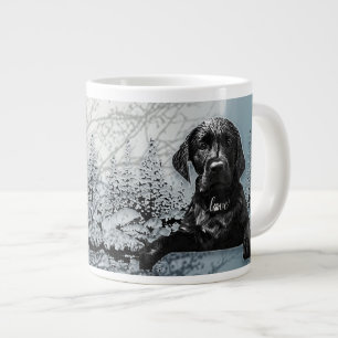 Black Labrador Retriever puppy T-Shirt Throw Pil Large Coffee Mug