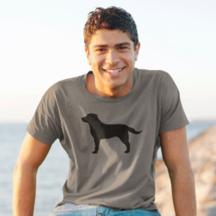 Black Labrador Retriever Silhouette T-Shirt