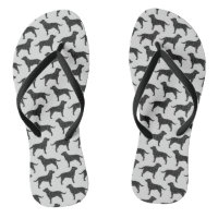 Black Labrador Retriever Silhouettes Pattern