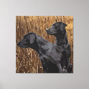 Black Labrador Retriever Wall Décor Canvas Print