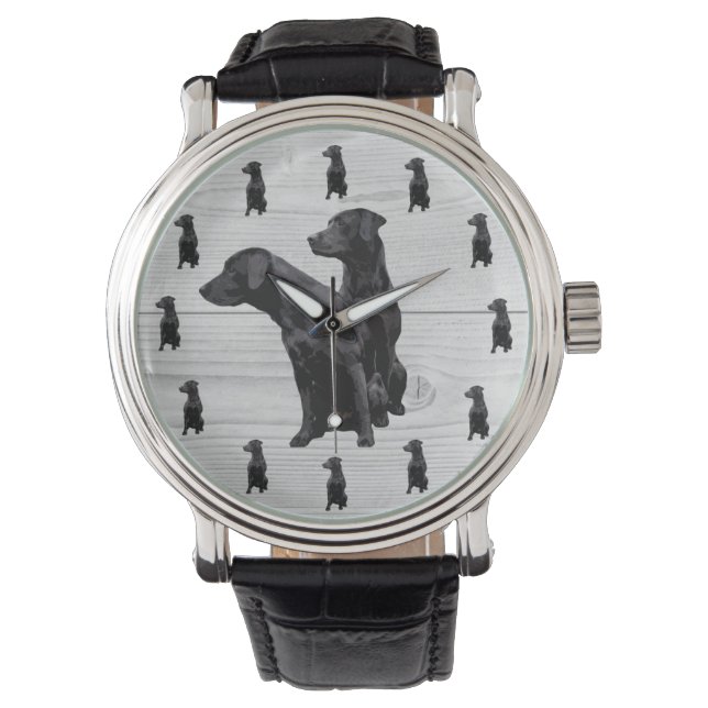 Black Labrador Retriever Watch (Front)
