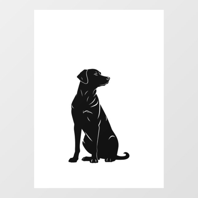 Black labrador silhouette illustration  (Sheet)