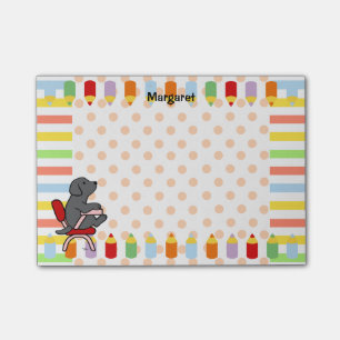 Black Labrador Student 1 Post-it Notes