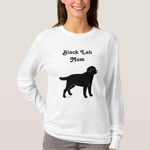 Black Labrador with a Little Tongue T-Shirt