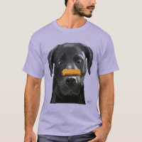 Black Labrador With Bone on Nose 2