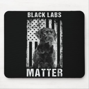 Black Labs Labrador Retriever Mouse Pad