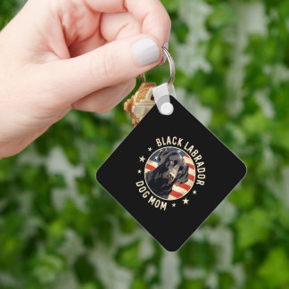Black Labs Women Black Labrador Retriever Dog Mum Key Ring