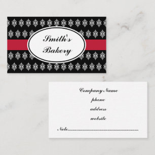 Black Lace Business Card