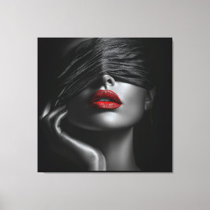 Black Lace Canvas Print