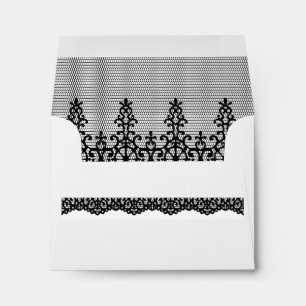 Black Lace Envelope