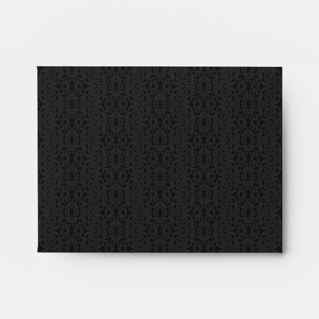 Black Lace Envelope - A2 Note (Front)