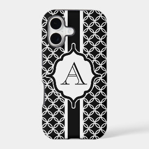 Black Lace Monogrammed iPhone Case Mate