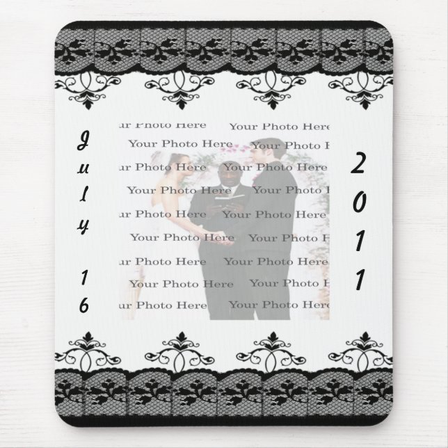 Black Lace Mousepad (Front)