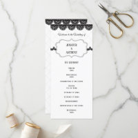 Black Lace on Soft Lavender Custom Wedding