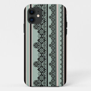 Black lace , openwork throw pillow Case-Mate iPhone case