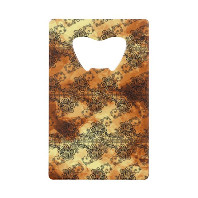 Black Lace Over Golden Highlights (Front)