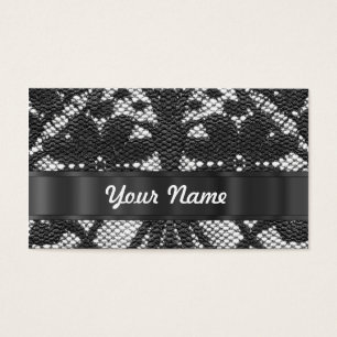 Black lace personalised