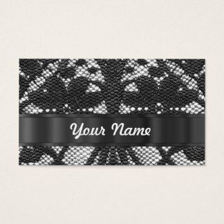 Black lace personalised