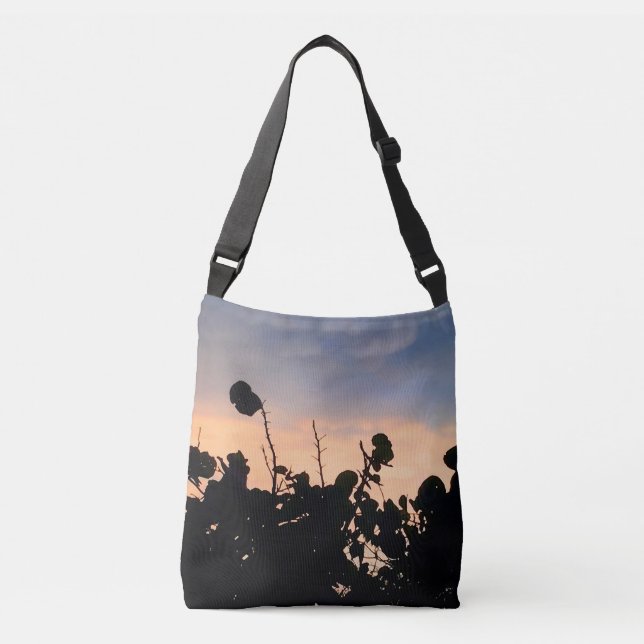 Black Lace Sunset Crossbody Bag (Front)