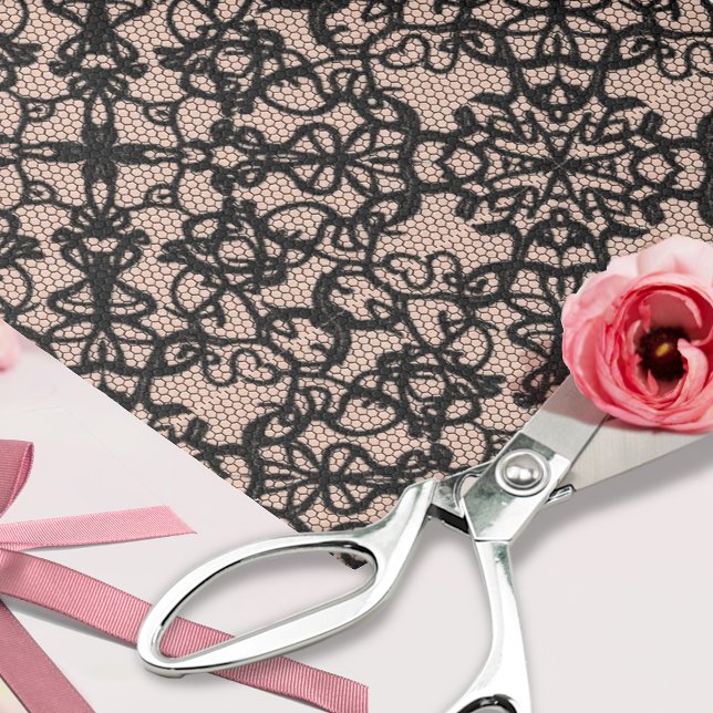 Black Lace Vintage Costume - Decoupage Craft Tissue Paper (Creator Uploaded)