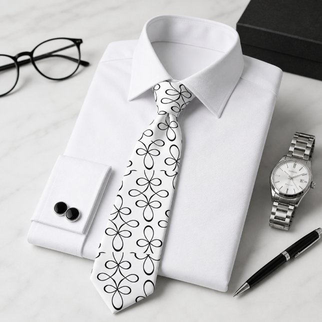 Black Lace Vintage Tie (Creator Uploaded)