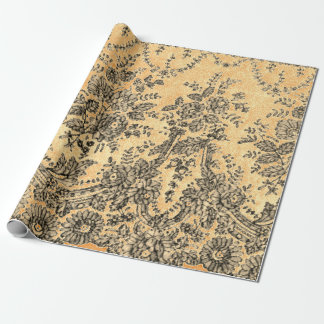 BLACK LACE Wrapping Paper