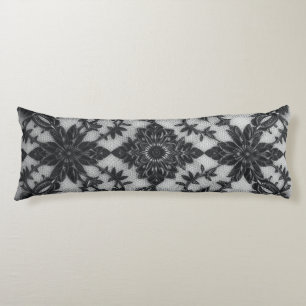 Black Lacework Chic Body Cushion