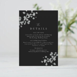 Black Lacquer Details Thank You Card