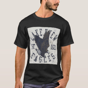 Black Lakeview Eagles Vintage Mascot Shirt