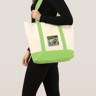 Black Langur Monkeys Eating, Tote Bag