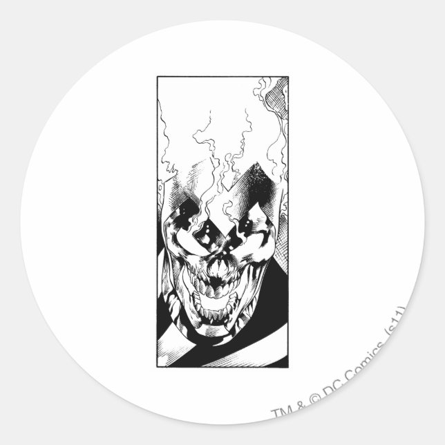 Black Lantern Classic Round Sticker (Front)