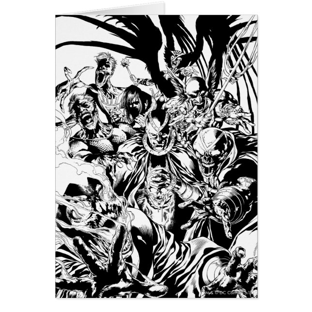 Black Lantern Corps - Black and White (Front)
