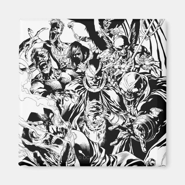 Black Lantern Corps - Black and White Magnet (Front)