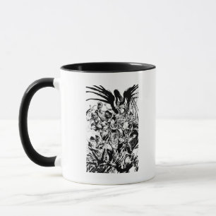 Black Lantern Corps - Black and White Mug