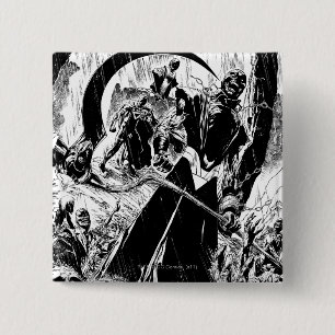 Black Lantern Corps Panel - Black and White 15 Cm Square Badge
